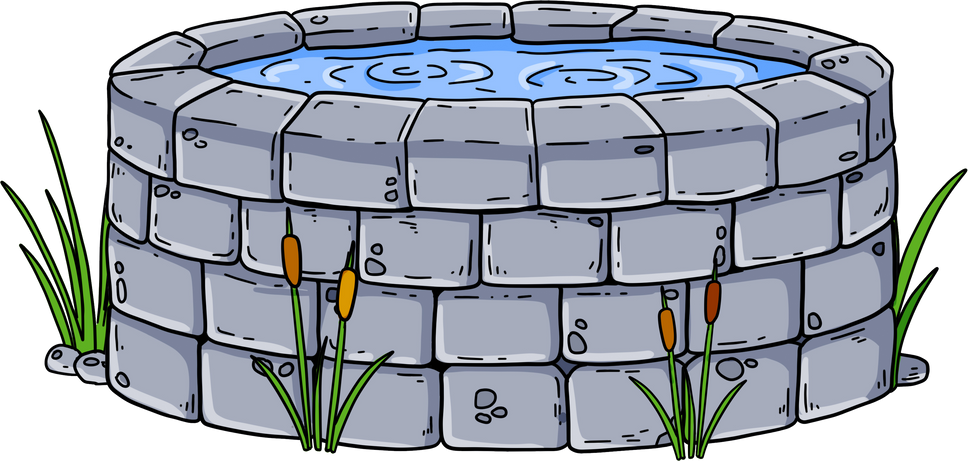 Stone water well